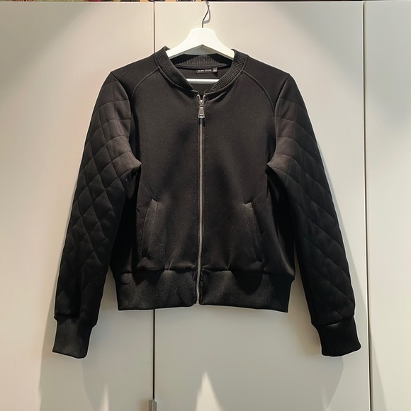 Bershka. BSKGIRL all black bomber jacket. - Picture 1 of 1